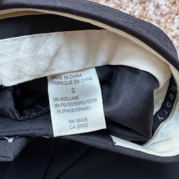 Women’s Theory Trouser Suit Pants, style max c, black size 2 - Picture 4 of 5